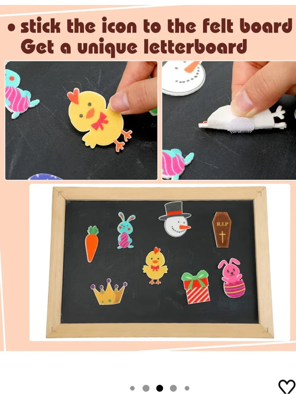 Felt Letter Board Icons Assortment - Holiday & Seasonal Felt Shapes 100 pcs